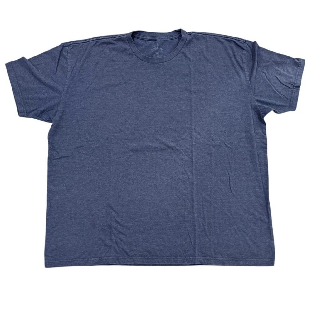Fresh Clean Tees Mens 3XL Short Sleeve Crewneck T-Shirt Blue Navy 3XL